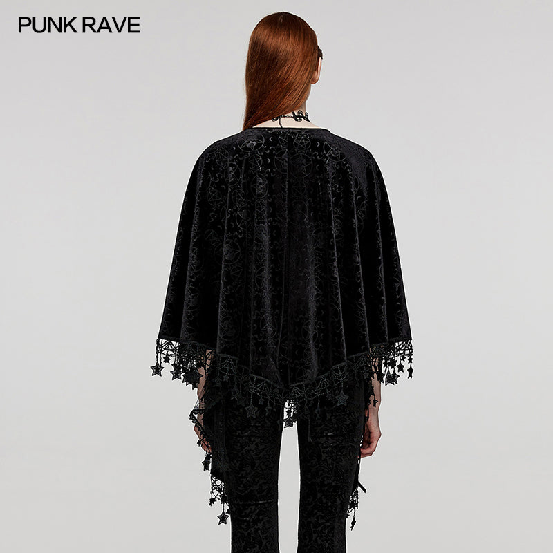 DY-1546DPF Goth pentacle shawl