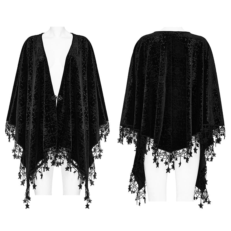 DY-1546DPF Goth pentacle shawl