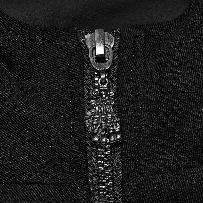 Stand Up Collar Darkness WY-1596XDM Mens Short Punk Jacket?-??Punk Rave Clothing