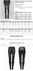 K-144 Womens Victorian Style Sexy Leather Gothic Leggings With Lace