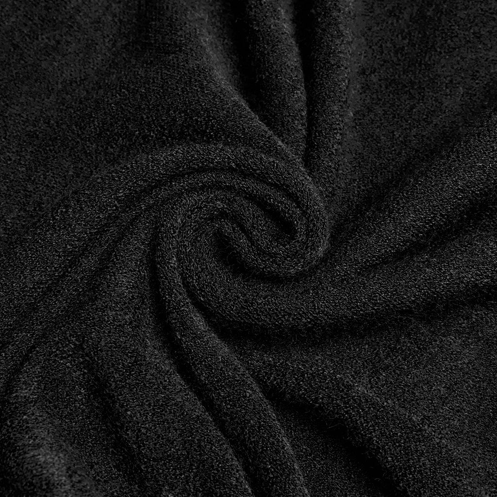 OM-092HMF Luxurious Faux Fur Trimmed Gothic Cape Coat Gothic Coat Hooded Cloak Faux Fur Trimmed Cape