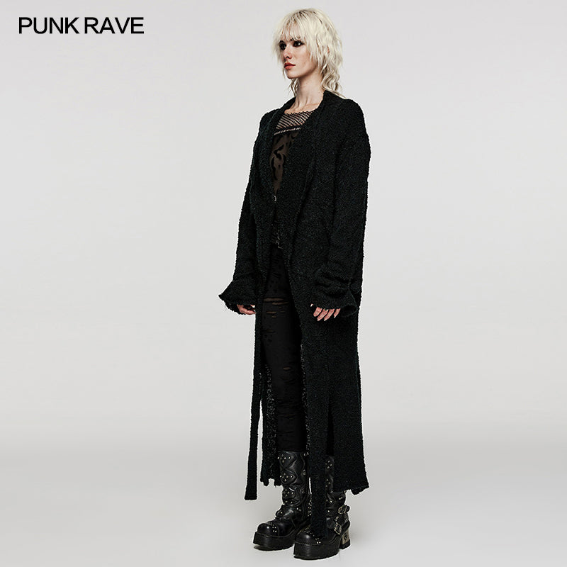 OPM-252KMF Asymmetric long cardigan