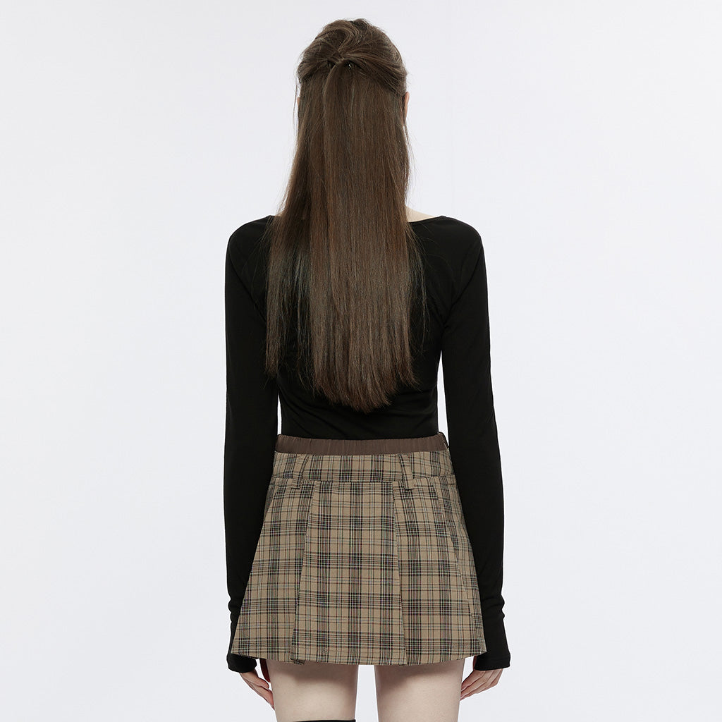 OPT-803TCF Chic Cutout Punk T-Shirt Cross Hollow Long Sleeve?-??Punk Rave Clothing