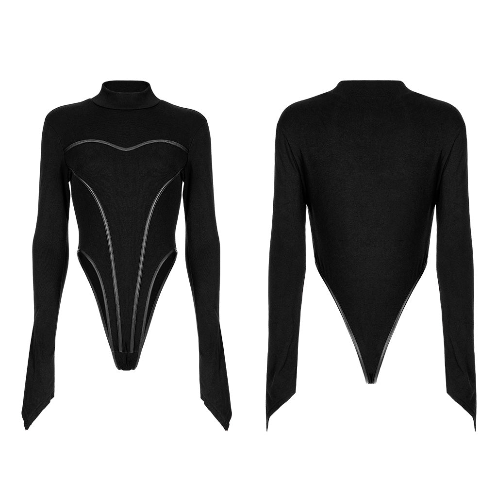 OPT-810DQF Gothic Sweater with Futuristic Cutout Design Long Sleeve