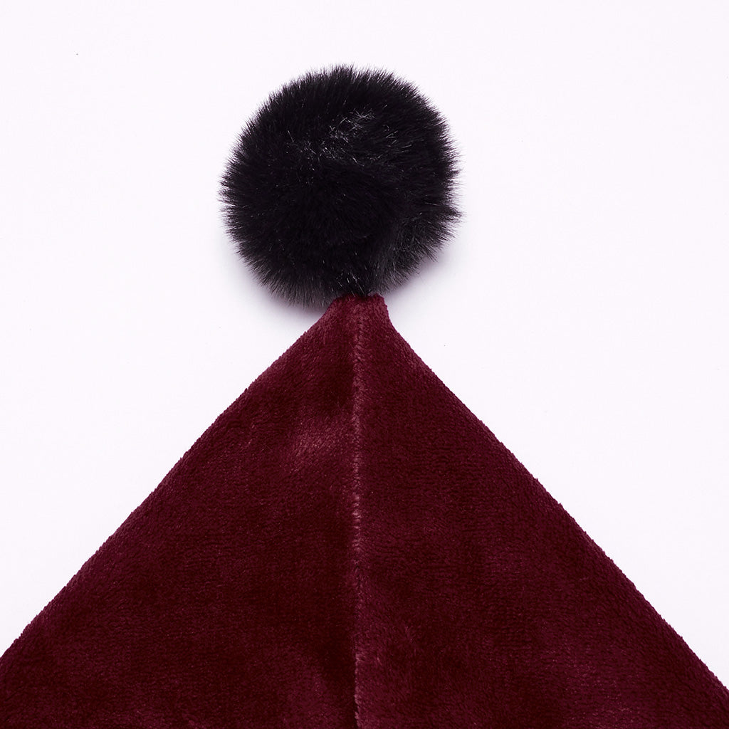 OPY-341DPF Dark Velvet Embroidered Cloak Jacket With Moon Design