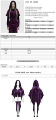 OPY-444DQF Velvet Gothic Hooded Coat with Pom Poms Draped Design