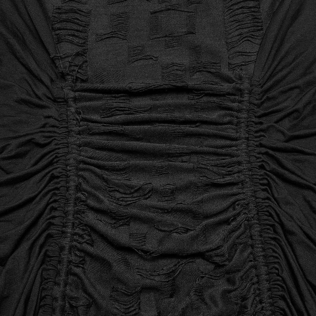 OQ-794LQF Gothic Grunge Ruffled Layered Punk Dresses for Women