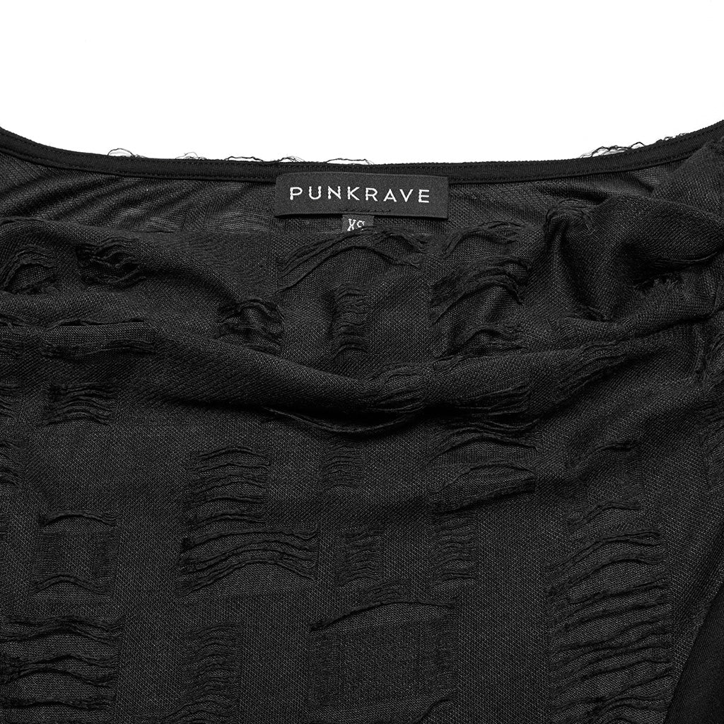 OQ-794LQF Gothic Grunge Ruffled Layered Punk Dresses for Women