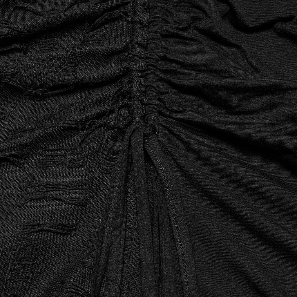 OQ-794LQF Gothic Grunge Ruffled Layered Punk Dresses for Women
