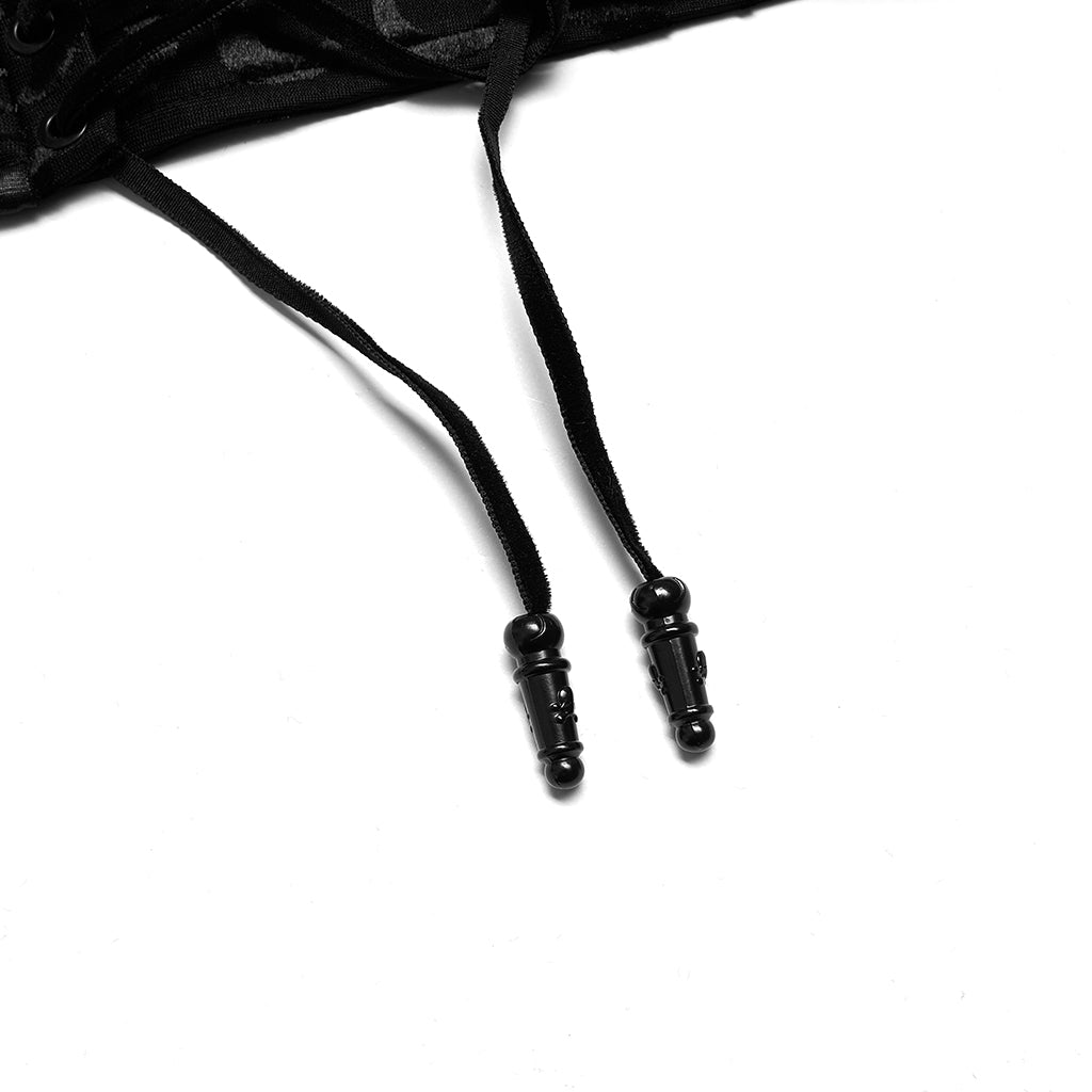 OS-002YDF Dragon Embossed Lace-Up Punk Corset Waist Cincher Belt