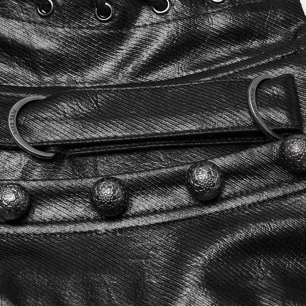 OS-754YDF Edgy Punk Corset with Straps and Buckles Gothic Style