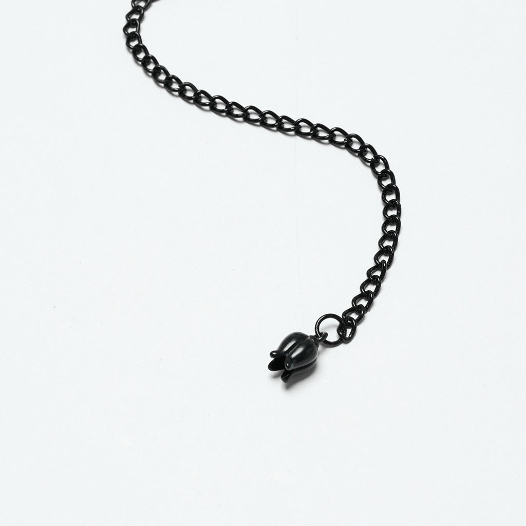 OS-760LHF Gothic Accessories Velvet Choker Rose Lace Beads Elegant Statement