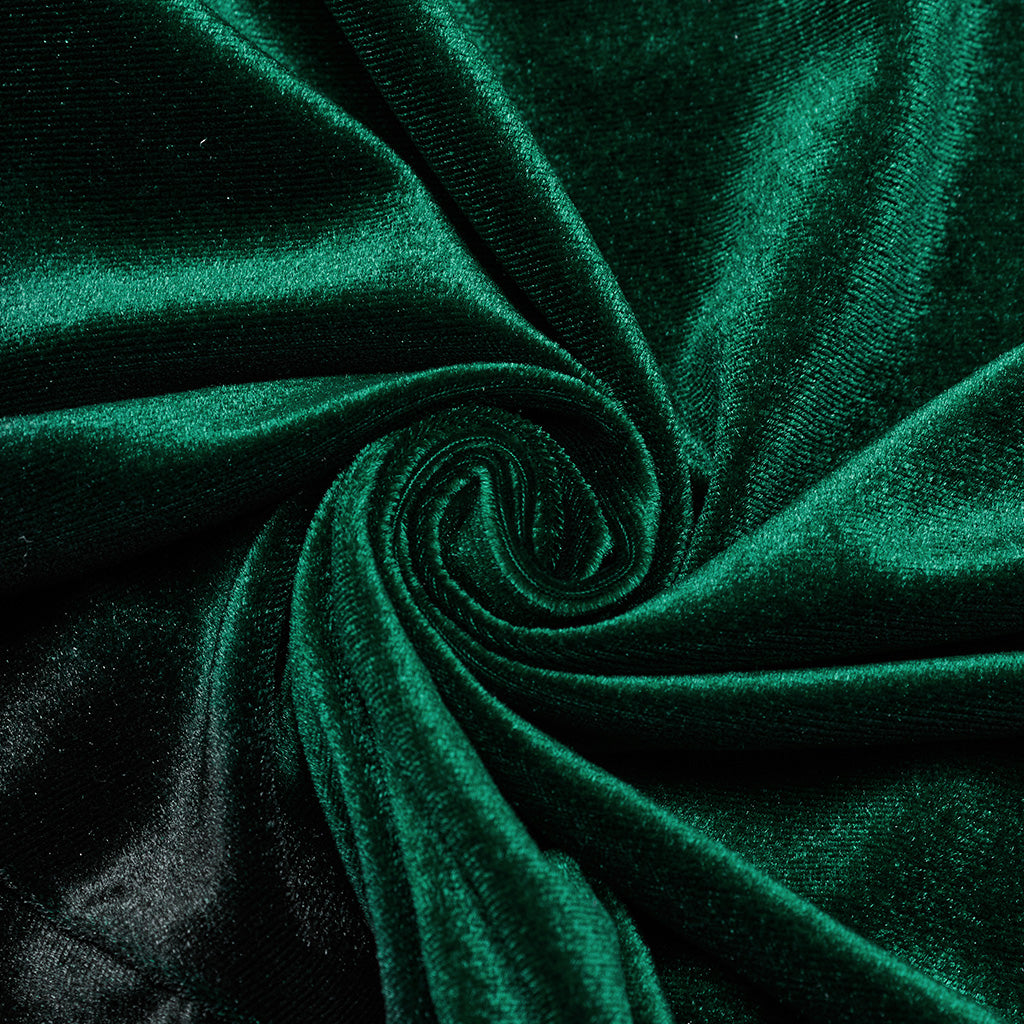 OT-949DQF Velvet Gothic Shirts Green Corset Style Long Sleeve Blouse