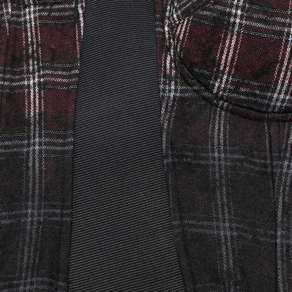 OT-950BXF Plaid Punk Vests Front Zipper Design Adjustable Straps Stylish Top
