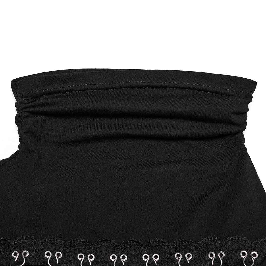 OT-952TCF Edgy Asymmetrical Cutout Rivet Punk T-Shirts Fashion