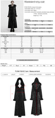 OY-1747XCF Velvet Gothic Coat Long Furry Trim Dramatic Dark Style Luxurious Velvet Gothic Coat with Dramatic Fur Accents Gothic Coat Furry Trim Velvet Longline Dramatic Dark Fashion