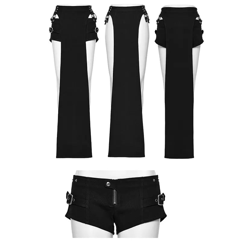 Punk Rave WK-618XDF Removable Strap Sexy Punk Stretch Fantasy Punk Cool Shorts Suit?-??Punk Rave Clothing