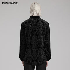 Punk Rave WY-1541CCM Eye-Catching Patterns Gorgeous Goth Man Shirt