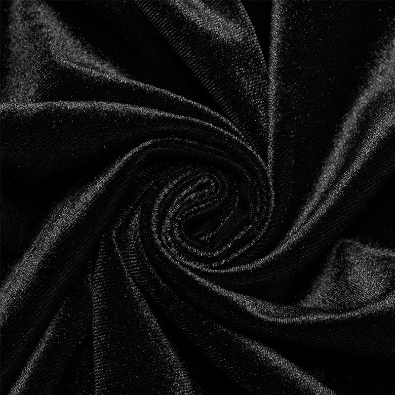 Punk Rave WY-1559DPM Ornate Fleece Velvet And Plush Goth Cloak?-??Punk Rave Clothing