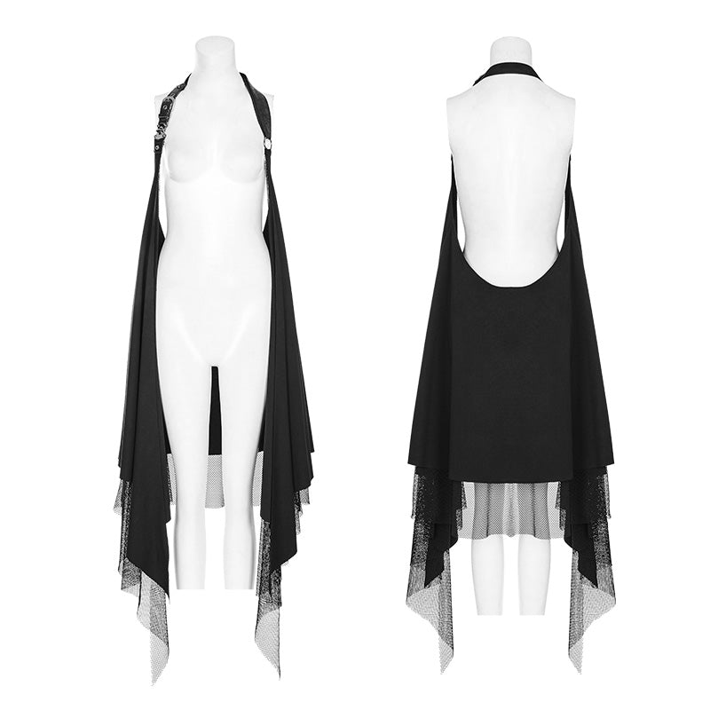 Punk Rave WY-918MJF Cloth Knitted Mesh Vest