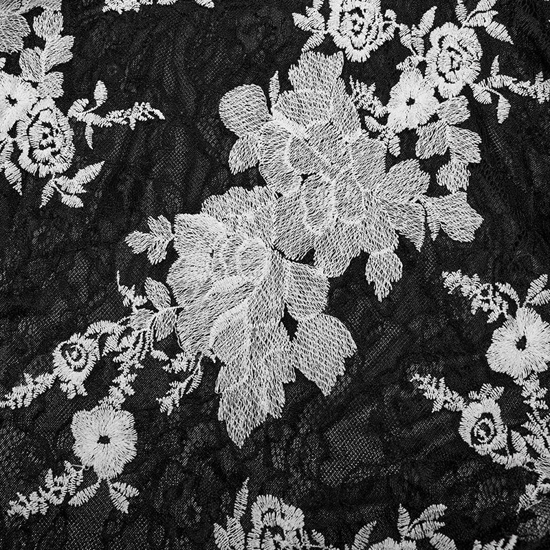 Punk Rave WY-1592CCM Gorgeous Mens Goth Floral Shirt -  Punk Rave Clothing