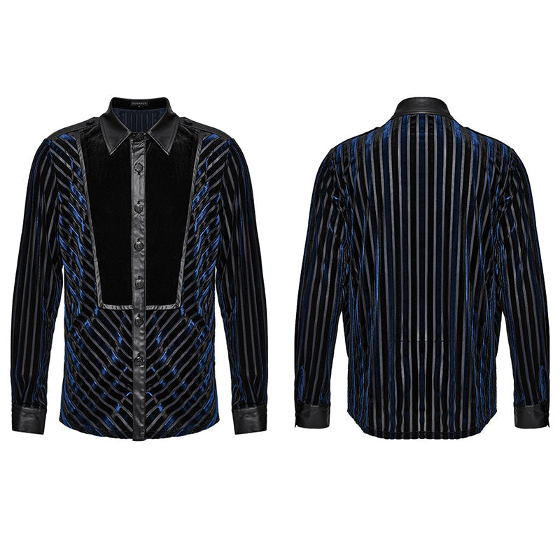 Punk Rave WY-1593CCM Gothic black Military Mens Shirt?-??Punk Rave Clothing