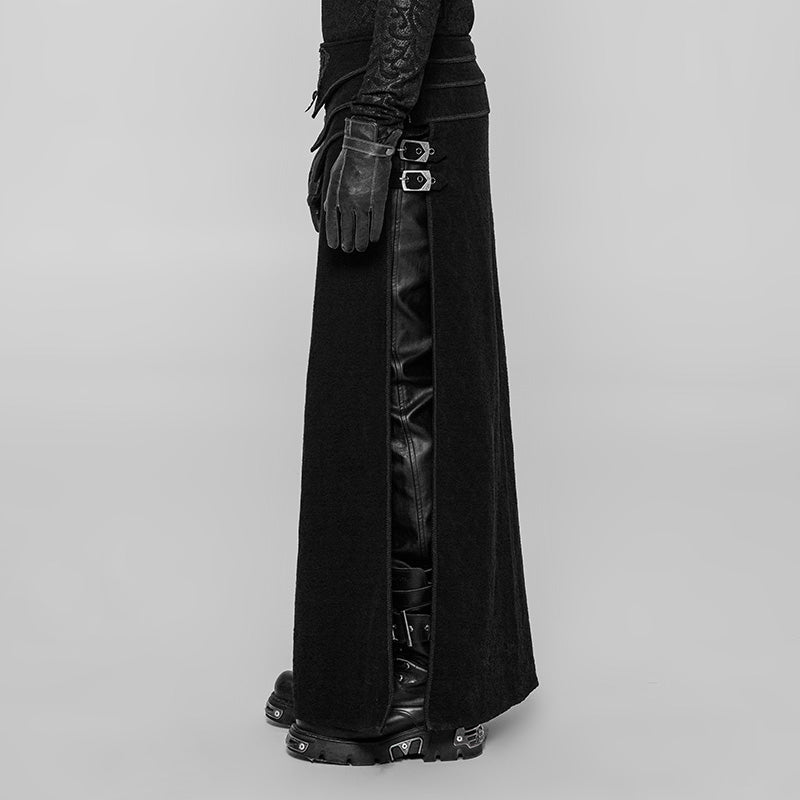 WQ-371BQF Gothic Asymmetrical black Lace Skirt with Front and Side Slits?-??Punk Rave Clothing