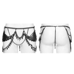 WS-891YDF Punk Accessories Chain Skirt Goth Metal Waist Belt