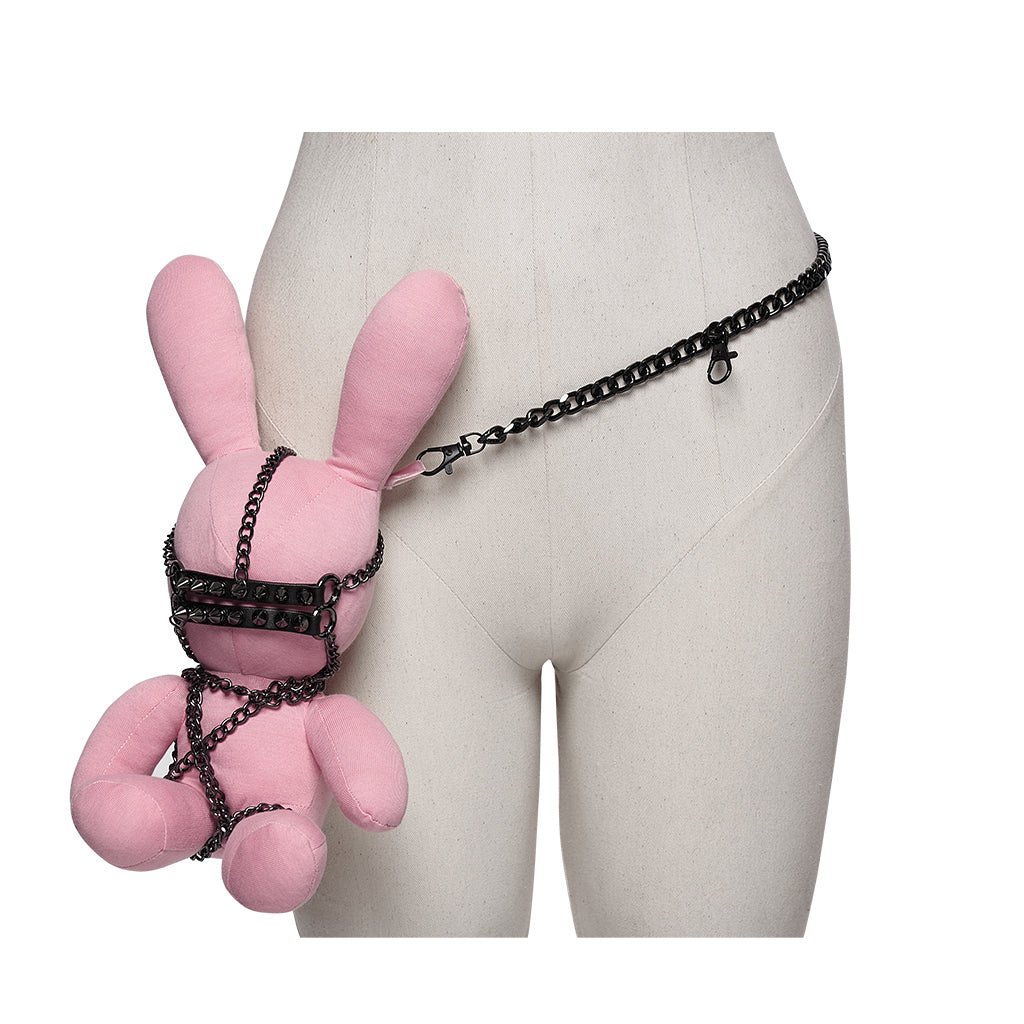 WS-893QTF Pink Bunny Chain Belt Punk Accessories for Edgy Style