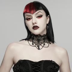 WS-902LHF Elegant Gothic Lace Choker Necklace Victorian Punk Accessories