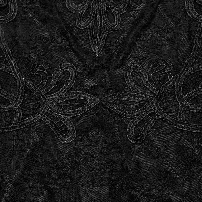 Sexy Mystery WQ-698LQF Goth Formal Party Elegant Lace Dress?-??Punk Rave Clothing