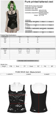 WT-1068BXF Edgy Gothic Punk Vests with Web Cutout Design
