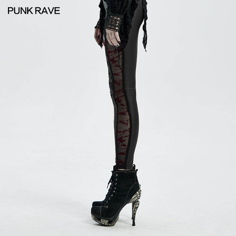 WK-463DDF Gothic burning flower leggings