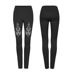 WK-474DDF Gothic architecture womens leggings