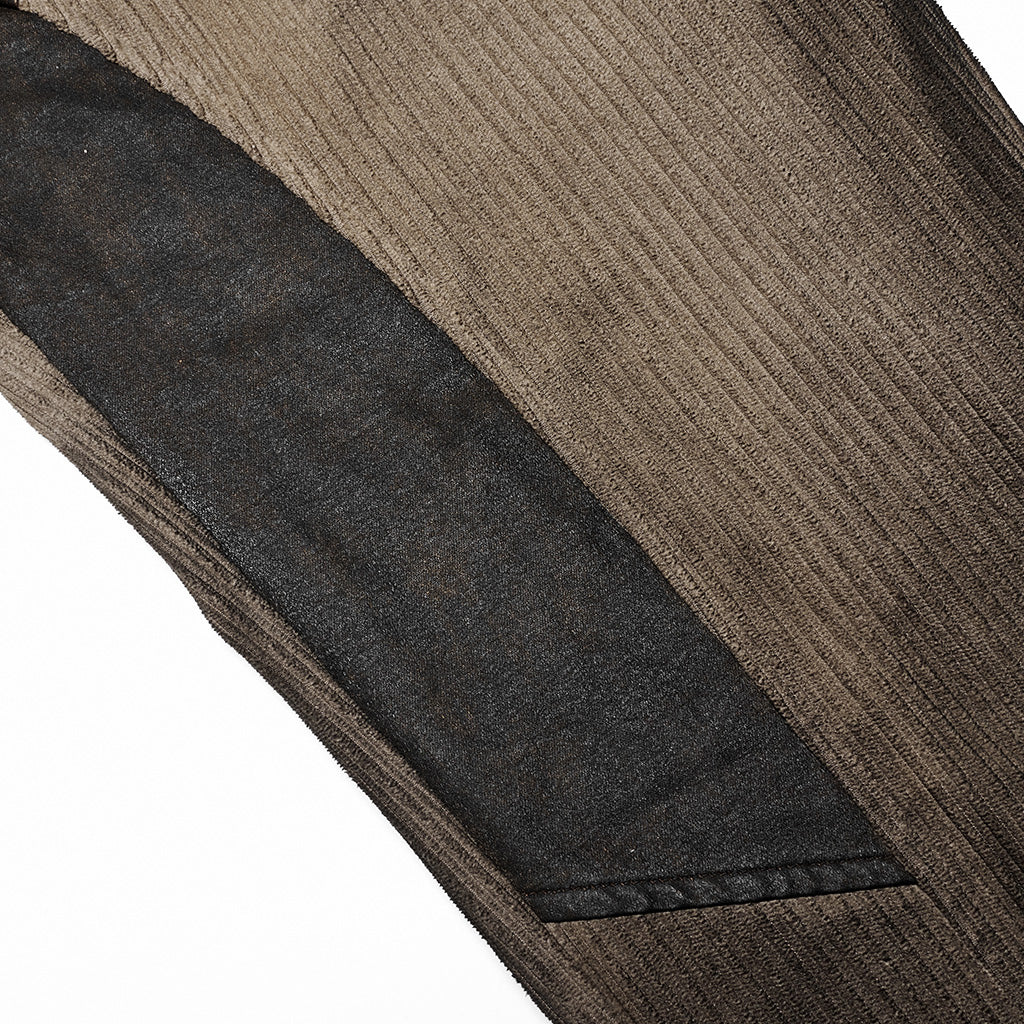 WK-524XCM black Post-Apocalyptic Punk Pants with Strap Details?-??Punk Rave Clothing