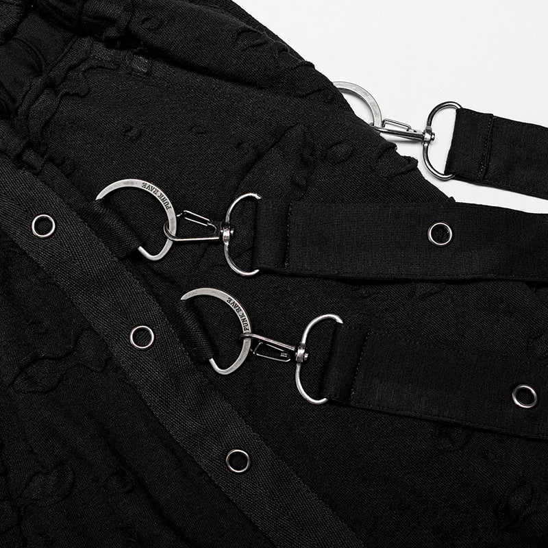 WK-525DQM Dark loose crotch pants