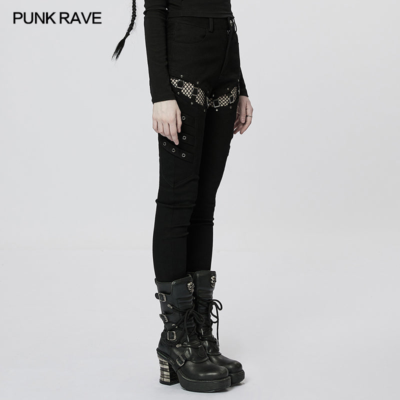 WK-532XCF Punk Sexy Tight Long Pants