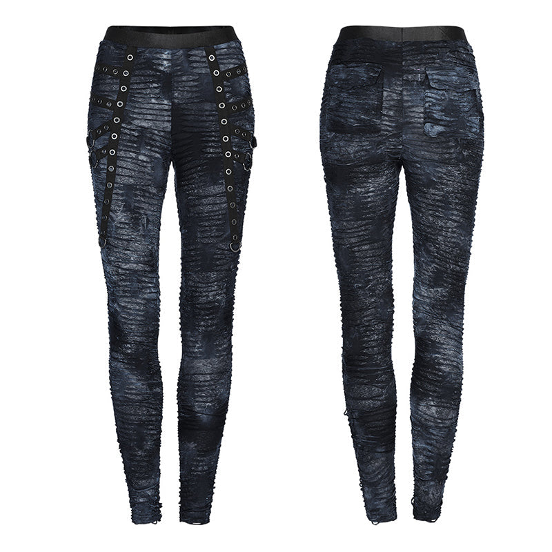 WK-537DQF Goth decayed leggings