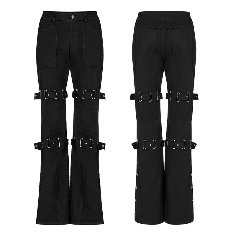 WK-550XCF Goth Flared Long Pants