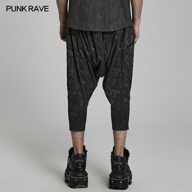 WK-571XCM Doomsday Cyberpunk Mens Cropped Trousers