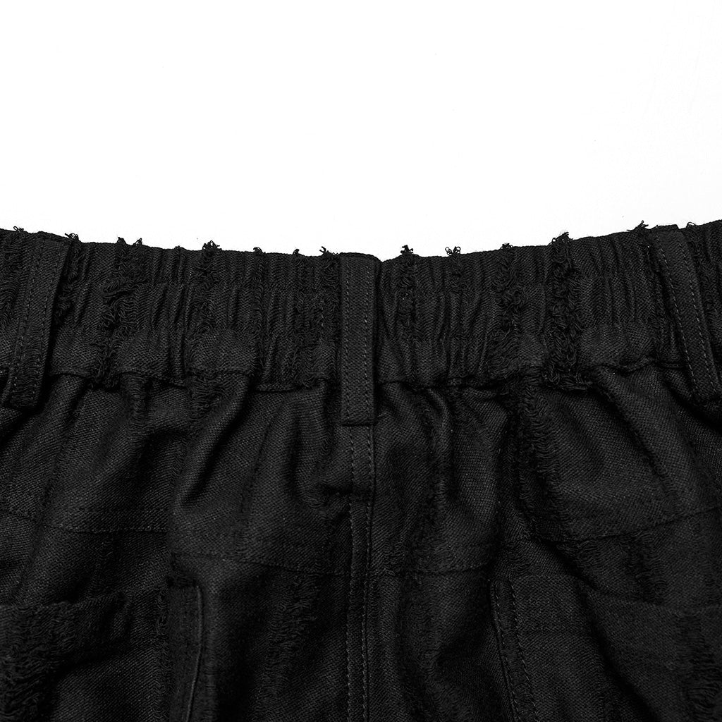 WK-596XCF Edgy Gothic Punk Pants with Straps and Buckle Details?-??Punk Rave Clothing