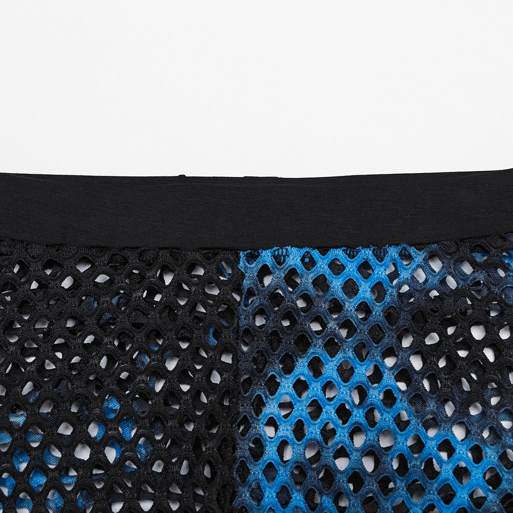 WK-617DDF Edgy Fishnet Punk Pants with Elastic Fit Design?-??Punk Rave Clothing