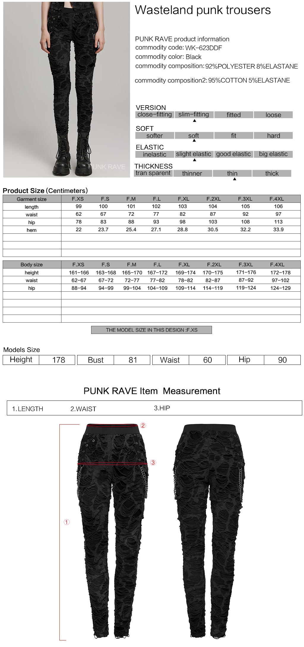 WK-623DDF Grunge Camouflage Punk Pants with Textured Layered Design?-??Punk Rave Clothing