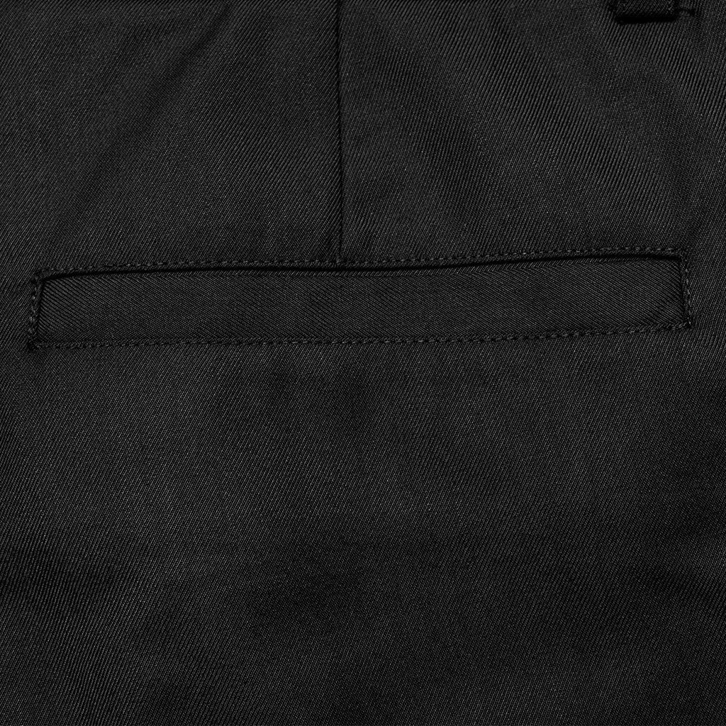 WK-644XCM Gothic black Slim-Fit Pants with Bold Red Stitching Accents?-??Punk Rave Clothing