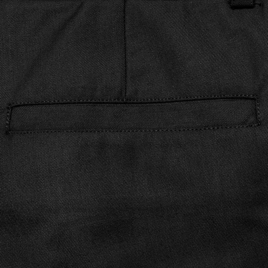 WK-644XCM Gothic black Slim-Fit Pants with Bold Red Stitching Accents?-??Punk Rave Clothing