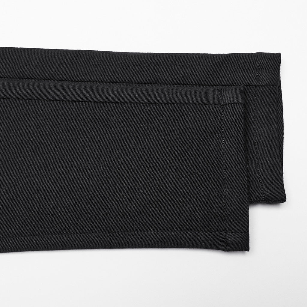 WK-654XCF Slim-Fit black Elastic Punk Pants with Buckle Details?-??Punk Rave Clothing