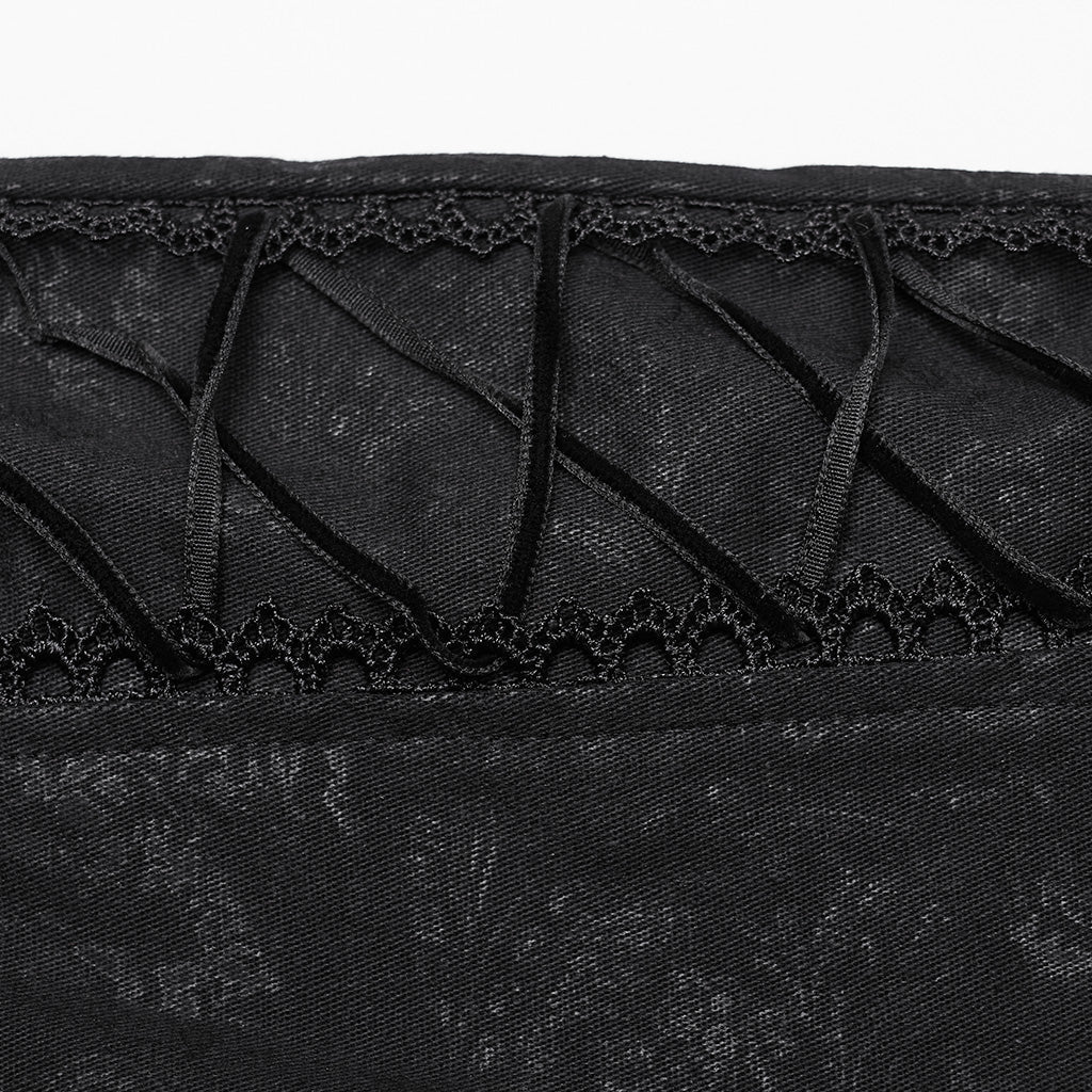 WK-656XCF Edgy Buckle Strap Gothic Punk Pants High Waist Design?-??Punk Rave Clothing