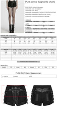 WK-685XDF Gothic Punk Pants with Studded Black Faux Leather High Waist Design