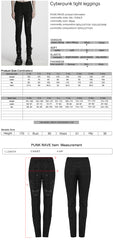 WK-703NCF Gothic Lace-Up Punk Pants with Ribbed Panel Accents