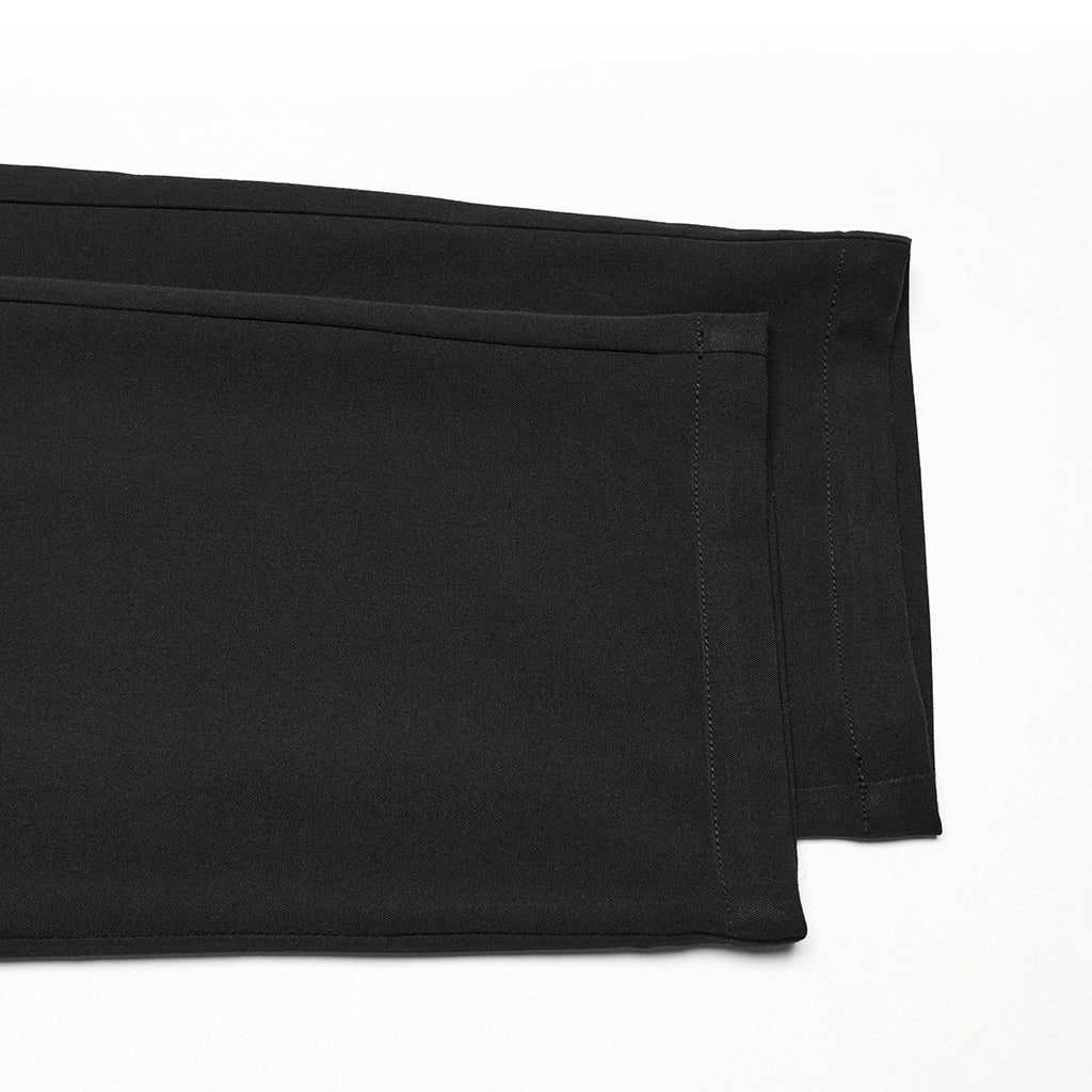 WK-717XCM Edgy Black Gothic Punk Pants with Lace Panel Details